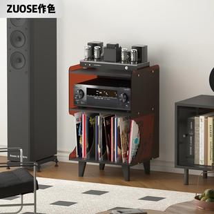 压克力cd柜落地唱片机置物架黑胶碟片收纳柜专辑展示架音响放置架