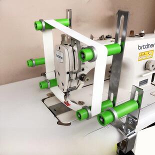 平车拉腰橡筋撑开架双针车裤腰松紧带氨纶架拷边锁边机上领口装置