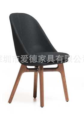 修罗餐椅solo dining chair 北欧风格高档布艺餐椅