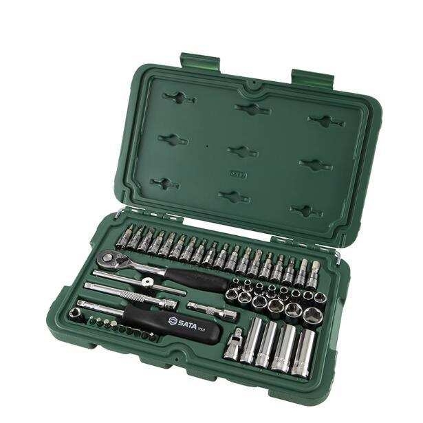 世达SATA 52件6.3MM系列套筒组套09002专业级小飞小快速1/4