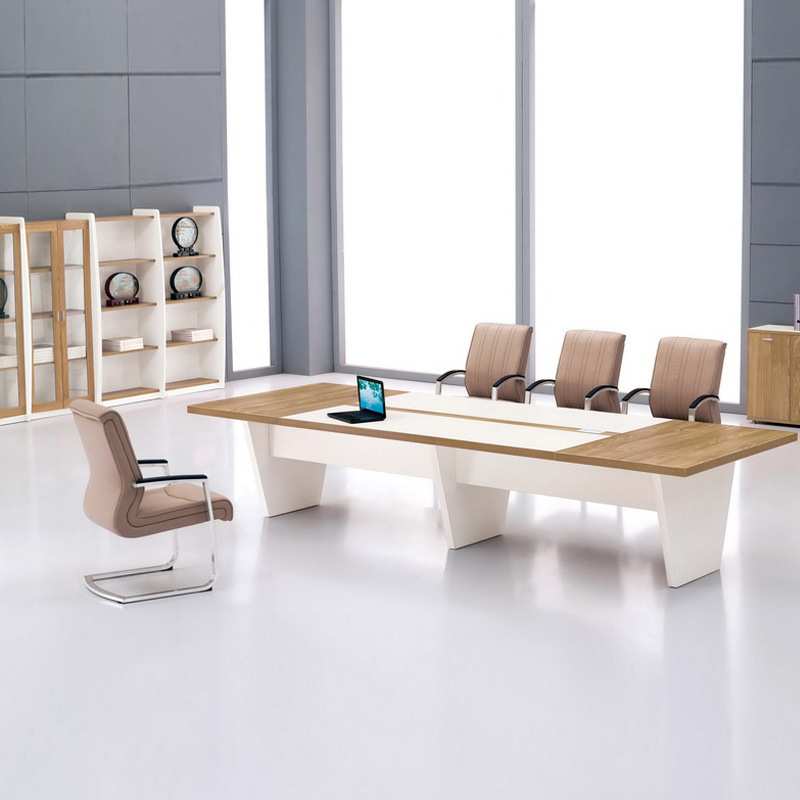 大型办公会议桌简约现代板式长桌员工洽谈条形桌椅组合公司开会桌