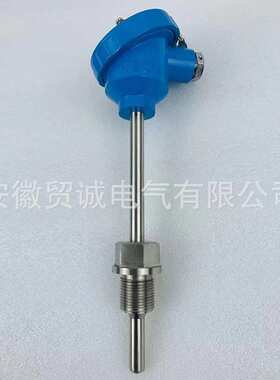 贸诚仪表WRN2-221、WRN-221 K型单/双支热电偶L=650mm 0-900℃