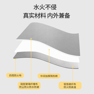 商用防火文件袋防潮阻燃家用重要文件袋便携收纳平面袋厚A4防火袋