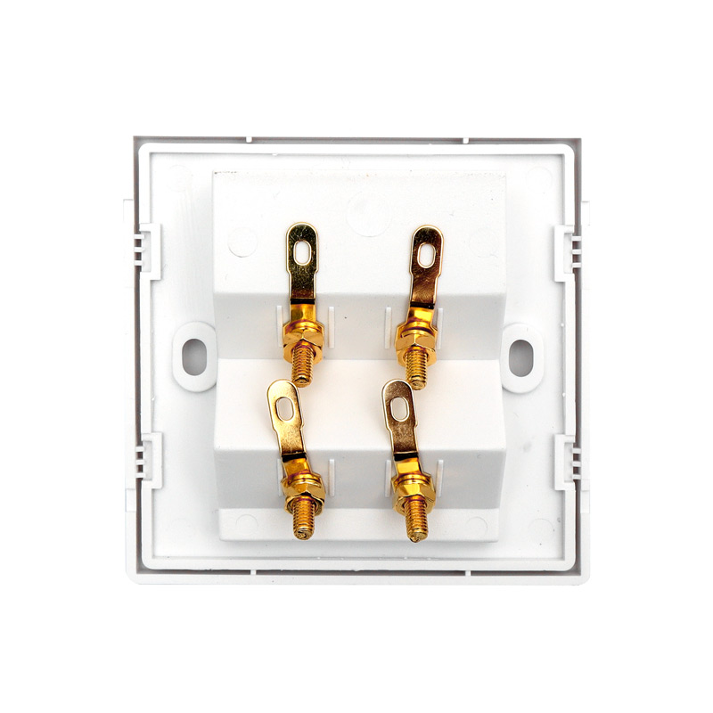 四位音响插座面板86型音频音箱多媒体接线香蕉插头4mm母座