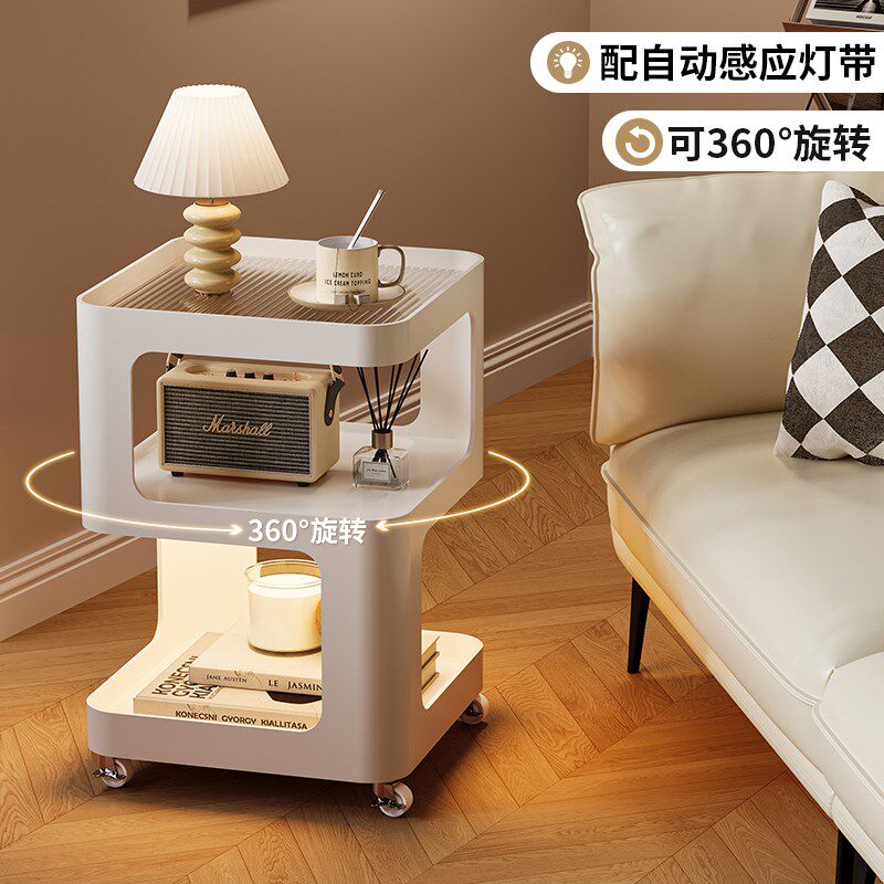 创意沙发边几奶油风客厅小茶几可移动520铁艺床头边柜轻奢置物架,住宅家具,移动边几/推车,淘宝优惠券,粉丝福利购,淘宝优惠卷