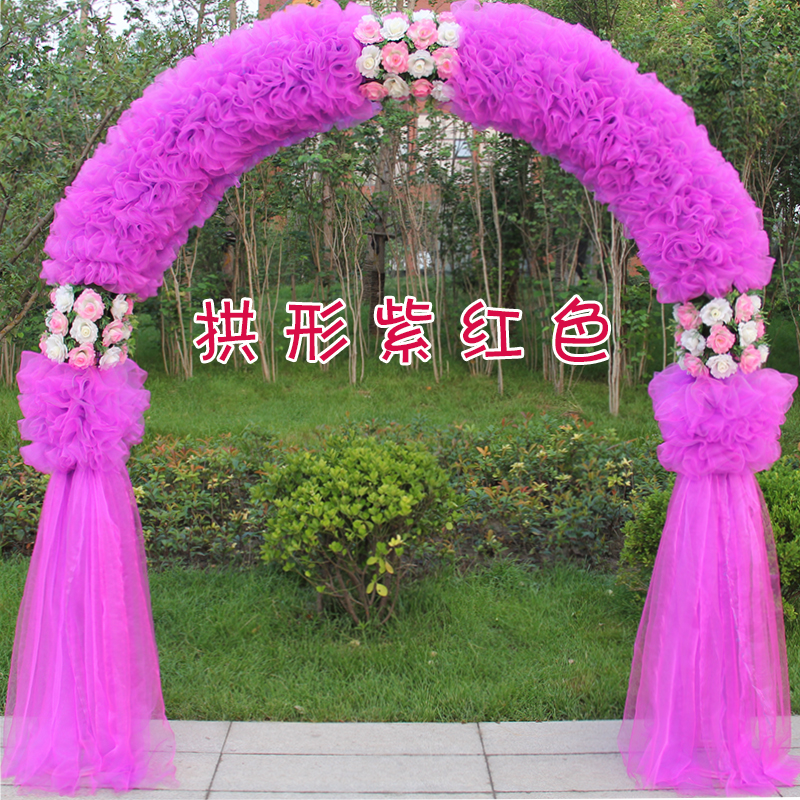 绢花拱门婚庆花门幸福门开业店庆活动拱门花拱门道具新款花门