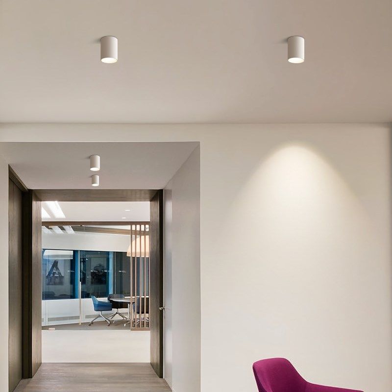 极简明装射灯led深防眩免开孔cob吸顶式筒灯家用背景墙过道无主灯,家装灯饰光源,明装射灯,淘宝优惠券,粉丝福利购,淘宝优惠卷