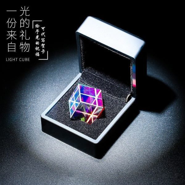 三棱镜桌面摆件手光之立捕镜射合色棱线反创意生日礼物光方太阳光