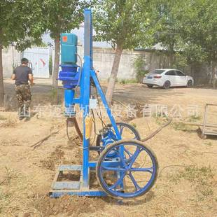 100米顶驱水井钻机 履带式液压打井机 水气两用型电动伸缩式水井