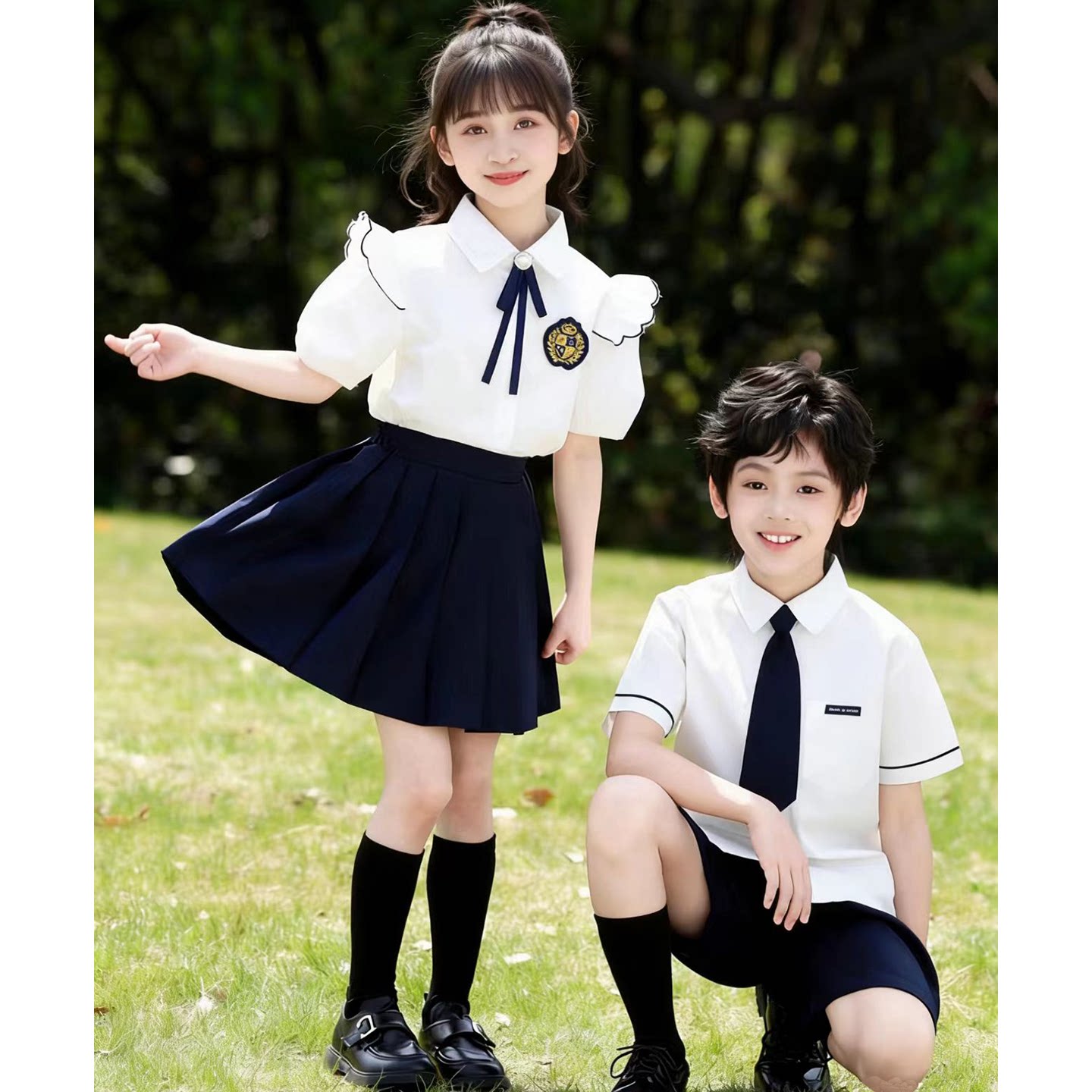 六一小学生校服舞蹈大合唱表演服毕业照班服套装运动会幼儿园园服