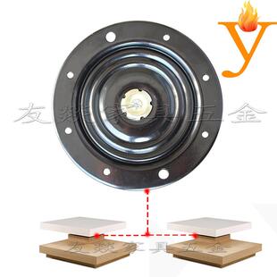 10寸全珠双轴圆形五金转盘平稳旋转餐桌书架茶几转动配件五金转盘