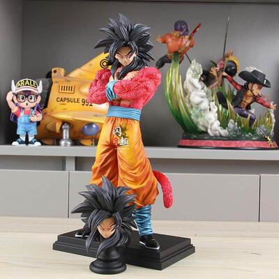 七龙珠planb 雕像哥超四孙悟空双头雕模型雕像模型摆件生日礼物