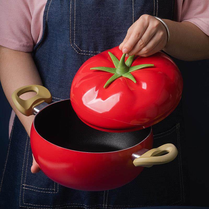 专用不粘锅炸锅汤锅家用电磁炉燃气通用煎锅泡面锅平底小炒锅煮面