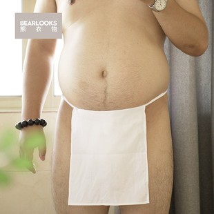 系带六尺裤 男士 胖熊日式 六尺裈鬼太鼓性感平角裤 裆兜布 内裤