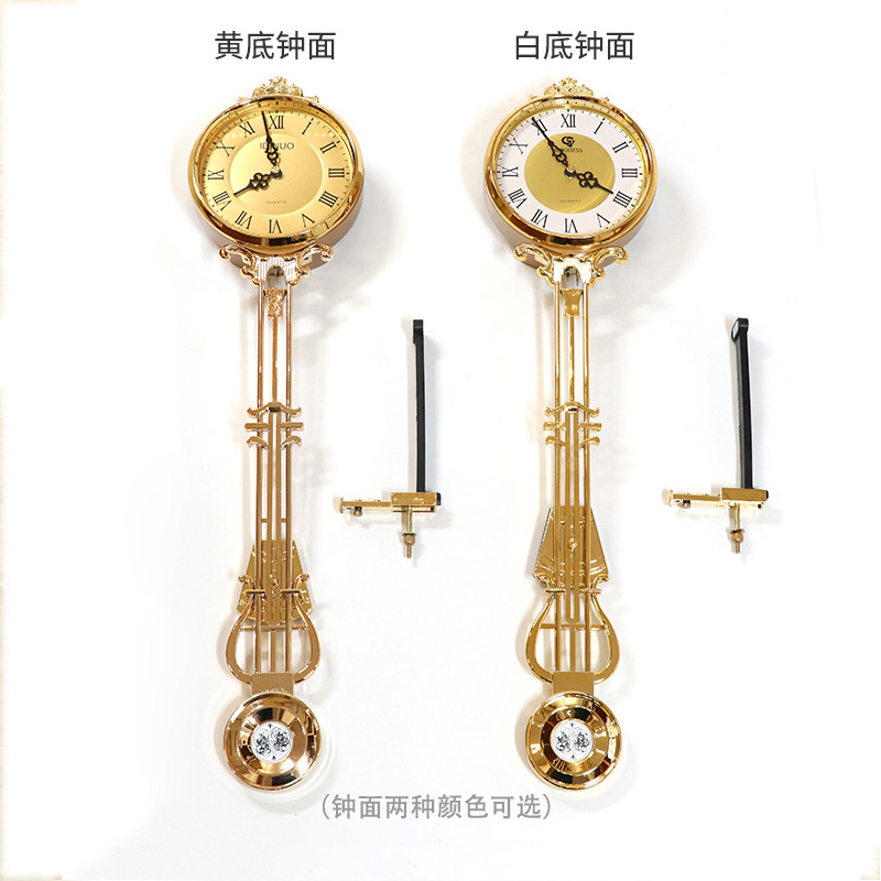 落地钟摆配件欧式客厅摆钟座钟机芯立式石英钟表零件女神摆件大钟