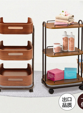 美容车推车木质美容院专用高档多功能小推车置物美容小车29135.