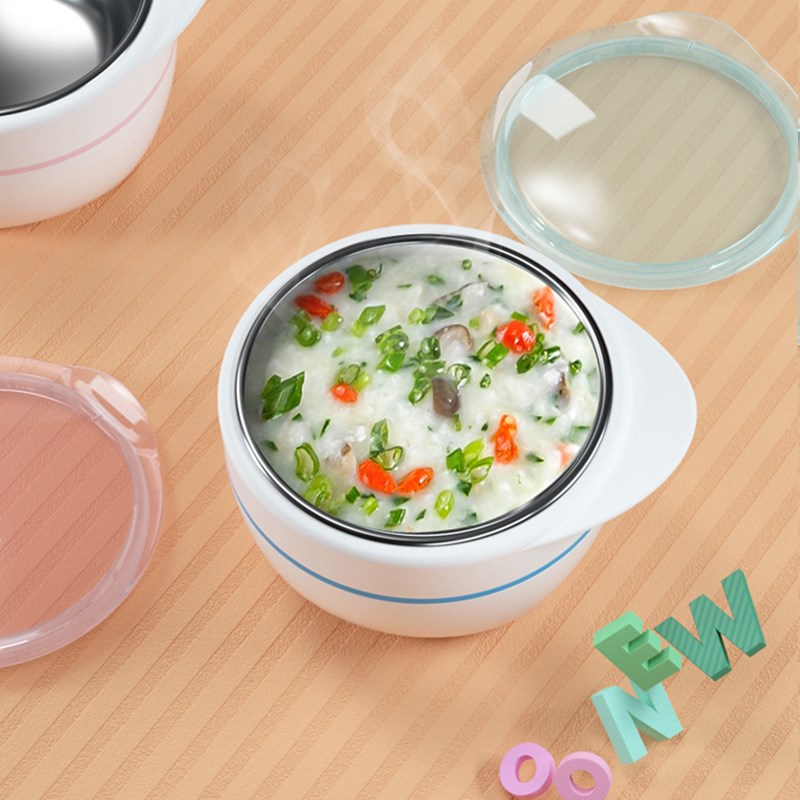 宝宝辅食碗婴儿保温不锈钢餐具注水专用儿童勺子吸盘餐盘防摔防烫