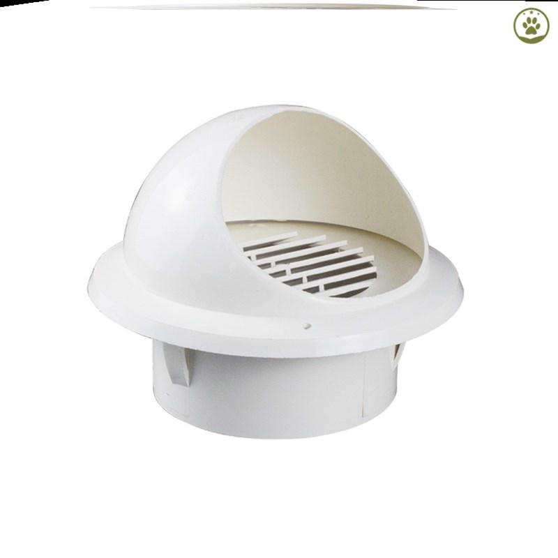 通风管透气帽穿墙通用160mm遮丑盖pvc管防雨帽200mm通风口管材