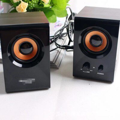 包邮迷你便携手机电视220V有源音响笔记本台式电脑外接LX608音箱