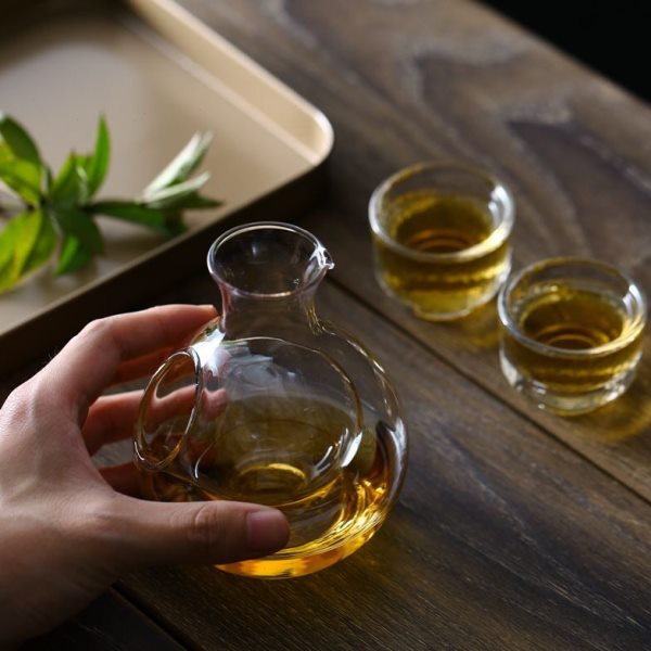 韵艺日式冰酒醒酒器温酒酒壶分子洋酒分酒器无铅水晶玻璃清酒