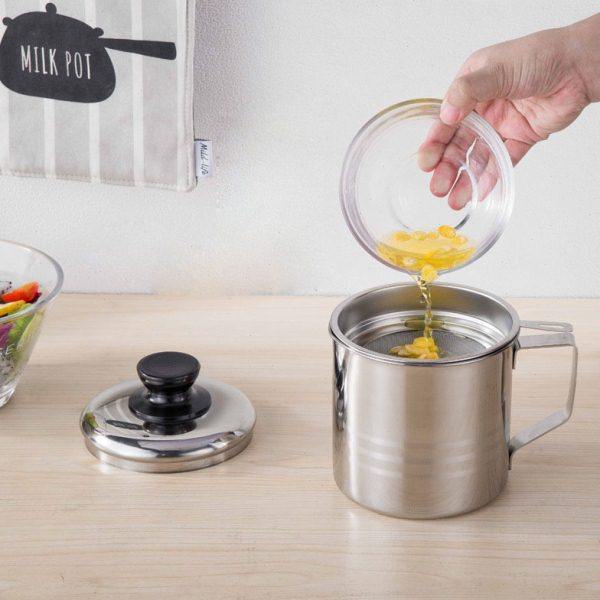 厂家不锈钢201油杯带网隔油杯过滤杯油壶厨房小工具可印logo,厨房/烹饪用具,油壶,淘宝优惠券,粉丝福利购,淘宝优惠卷