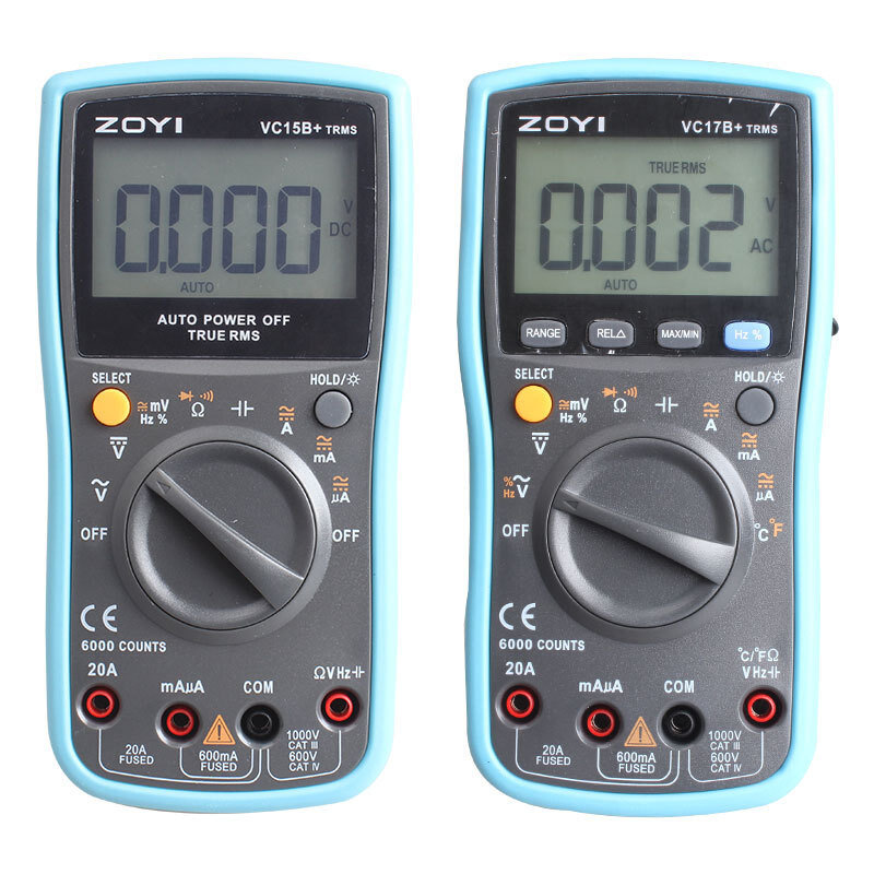 批发零售高精度自动档多功能手持式VC15B+17B+ 数字万用表