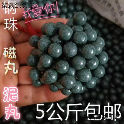 弹弓钢珠泥丸球5公斤8mm10毫米加重磁力弹珠钢球珠陶丸蛋包邮