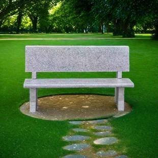 石公外凳园大UMY理石长椅石条凳休闲长椅花岗岩石椅石凳户靠背石