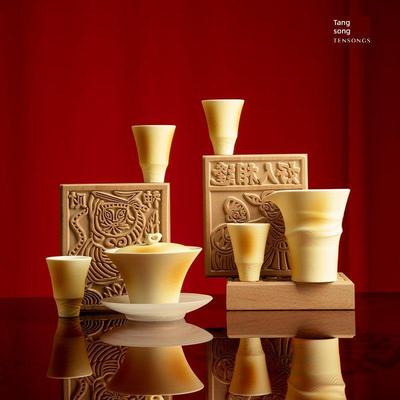 唐颂非遗限定茶具套茶礼盒盖碗茶杯盘香插装器线香轻000000 秋奢