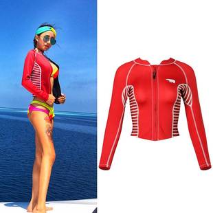 2mm潜水服湿衣分体浪2女泳衣PM005冲深潜防晒保暖水浮母服外套拉