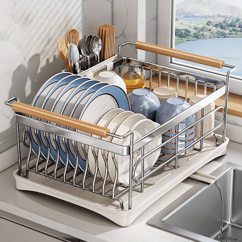 德国碗盘沥水aad-659碗架30架4锈钢厨房置篮物架沥水放碗筷碗碟收