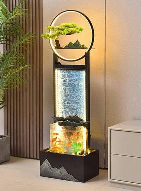 水90091摆件循环水客厅流视柜旁边风水轮招财办公室乔迁新居 业礼