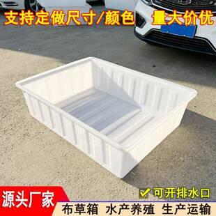 塑殖料水箱养加大号浅盆长厚方形桶养鱼养龟箱周转箱纺织箱水产箱