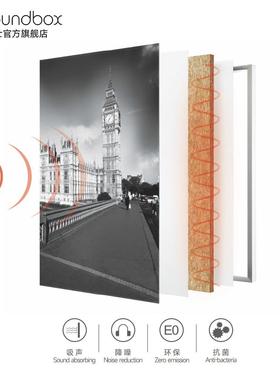 声soundbox博吸士音板面装饰墙材料玄关装饰画无框画教室现约代简
