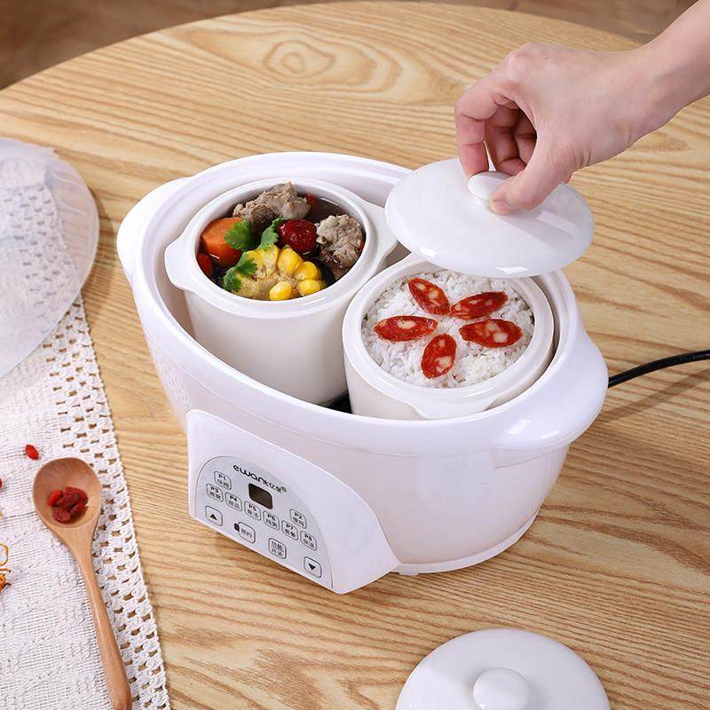 隔水炖19781锅智能陶瓷煮粥煲锅家用电炖锅电炖盅.汤8L升一锅三1