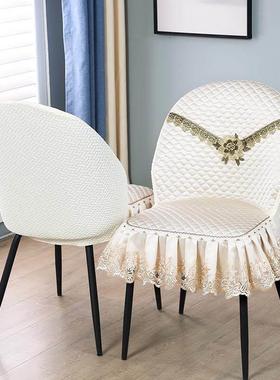 蛋壳款椅形子套椅罩圆轻奢弧形靠背弹力全包餐厅餐桌餐椅套XNE异