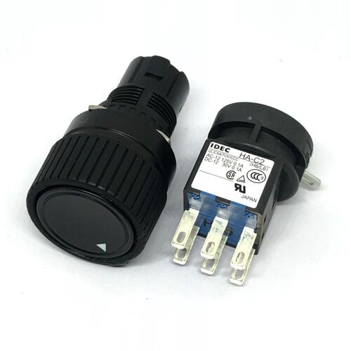 IDEC和泉HA-C2马扎克mazak松换刀旋转按钮开关HA1R-2C2VB黑色2B