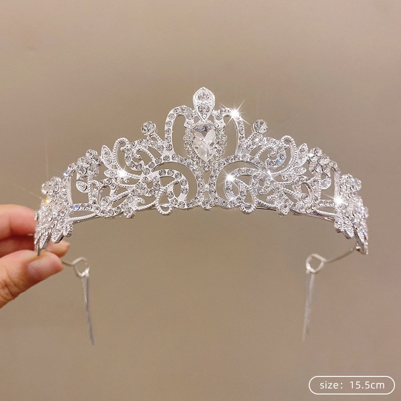 儿童皇冠头饰公主气质发饰礼物女童生日周岁头箍宝宝王冠发箍发卡