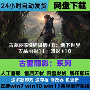 古墓丽影11 暗影+10崛起+9终极版+8全DLC 中文PC免Steam单机游戏