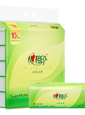心相印抽纸大包纸巾卫生纸整箱实惠装家用s码120抽整箱家庭装