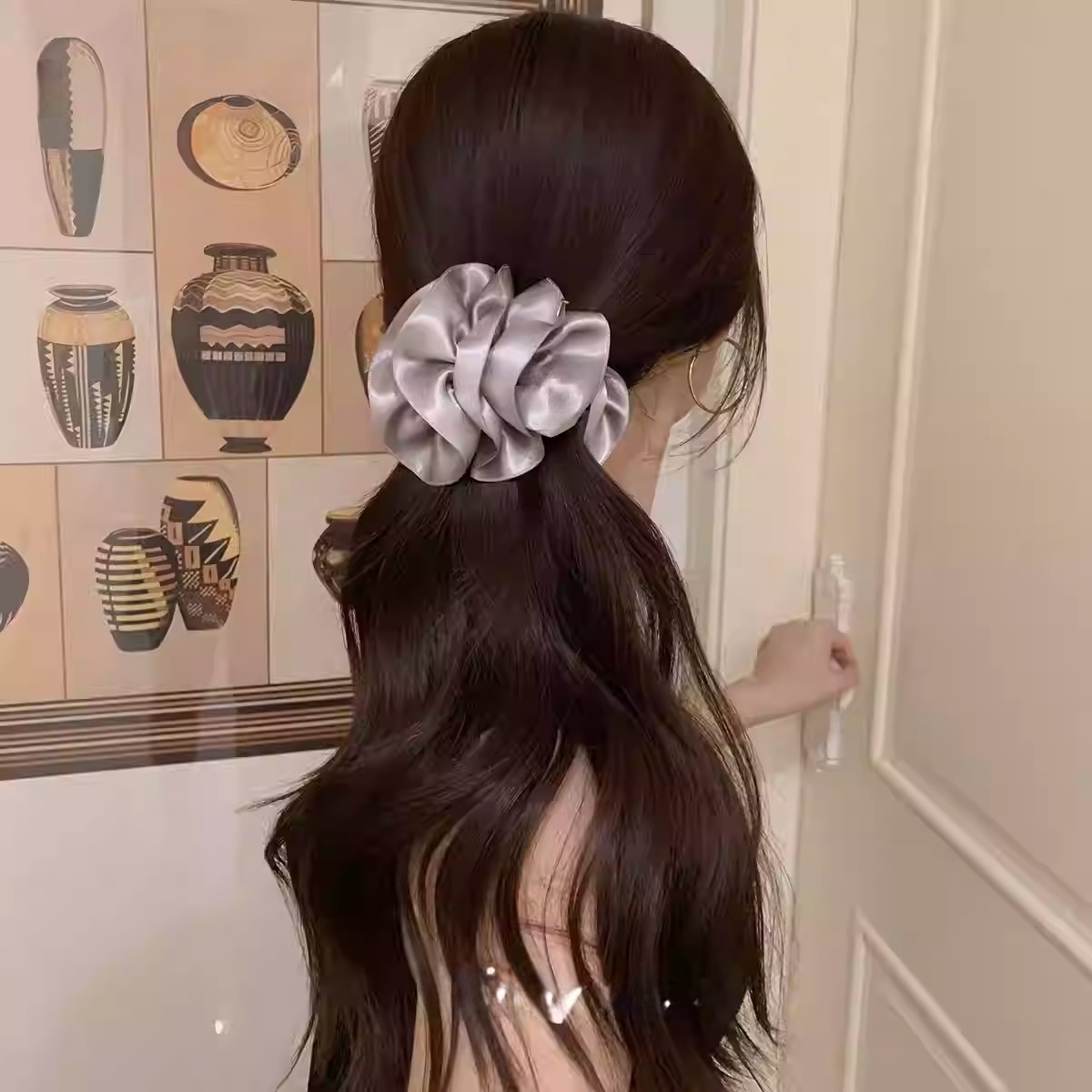 聚会baket后脑勺韩国复古单只装