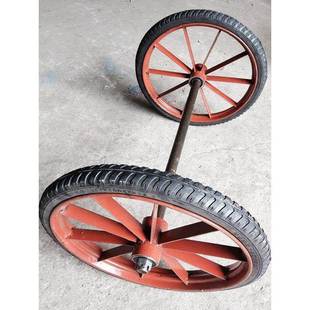300轮-18型实心轮斗动小车THT人力自卸车车轮胎死胎轮劳硬轮