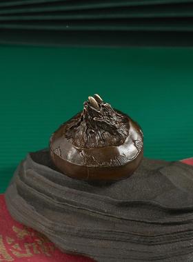 古铜官马蹄荸荠手把件居男士随身把玩家饰铜JVS摆件工礼艺品品礼