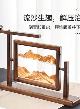 实木框流画解摆件客厅桌沙面玄关柜酒电视05030230柜办压公桌轻奢