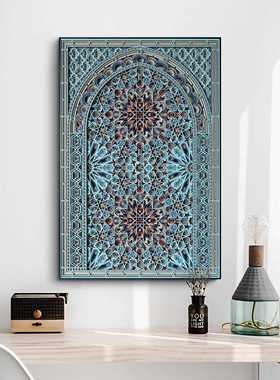 走廊过道挂饰画 现代TLA简约饭厅床头壁画 画画入户关装画 画5d玄