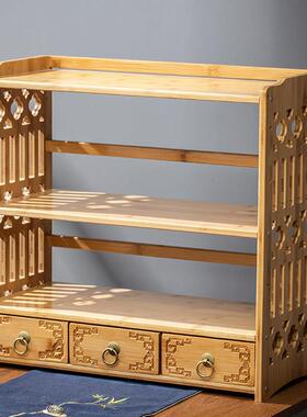 茶叶柜物架实木茶具茶架客厅茶49017室多层茶杯收叶纳层架子展示