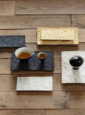 日式纯手工陶壶承寂风复诧古粗011208拙陶艺干泡盘朴小茶台茶盘壶