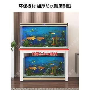 简约钢木组缸厅鱼缸底座客水族馆鱼底架TOS底柜缸金承重多层属鱼