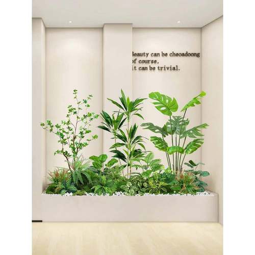 阳仿真仿绿植ZJA-2024高端轻奢室摆内造景景观组合装饰件台高级生