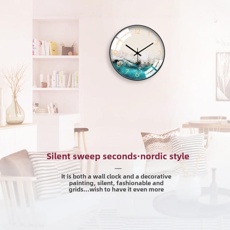 北意欧个性轻时奢创时尚大钟表挂钟IOA现代简约客钟厅欧式静音石